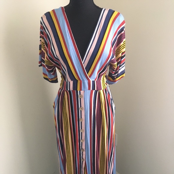 Francesca's Collections Dresses & Skirts - Harper Multicolored Striped Maxi Dress